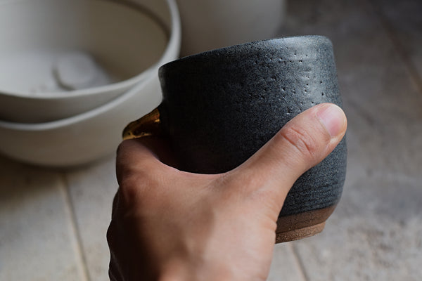 Gold Wing Matte Charcoal Cup // SOLD OUT