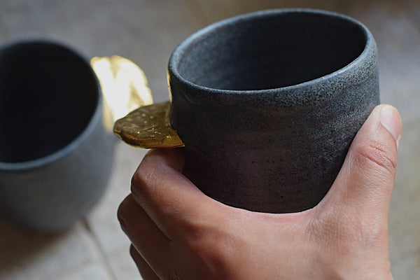 Gold Wing Matte Charcoal Cup // SOLD OUT