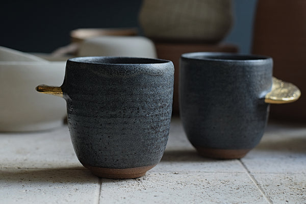 Gold Wing Matte Charcoal Cup // SOLD OUT