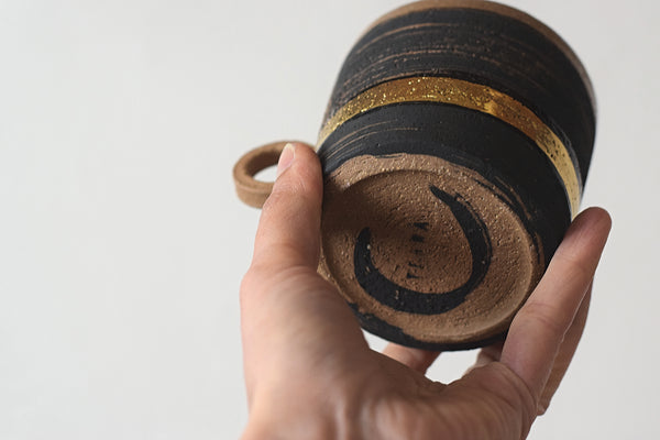 OKO large brushed line // Graphic mug