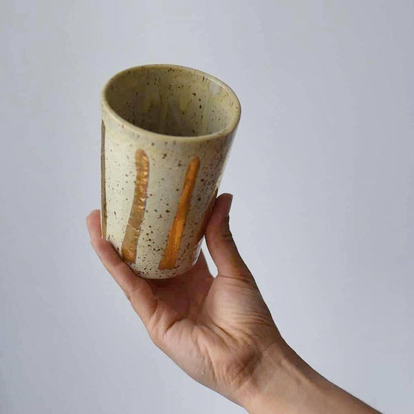 Gold lines tumbler