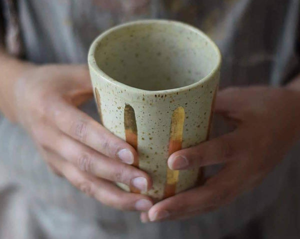 Gold lines tumbler