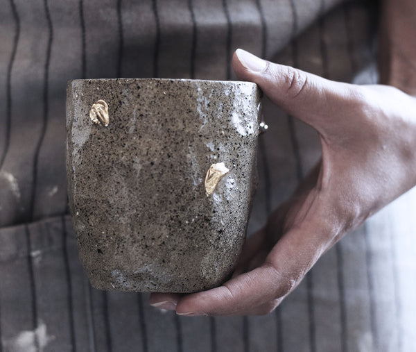 Gold nuggets tumbler