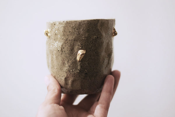 Gold nuggets tumbler