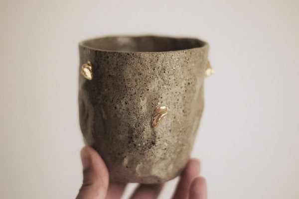 Gold nuggets tumbler