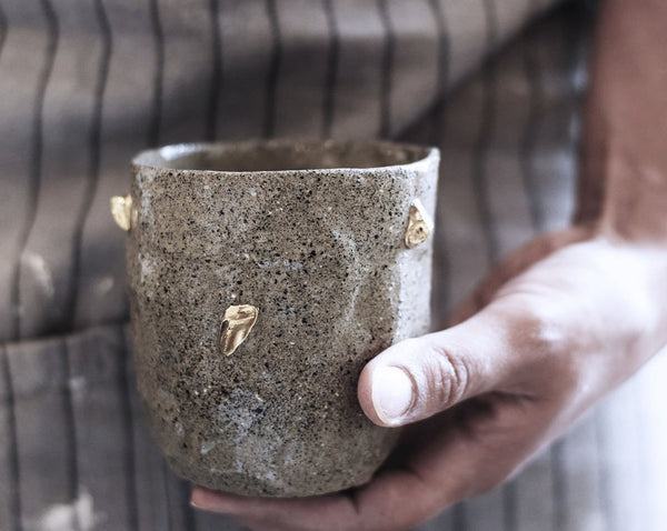 Gold nuggets tumbler