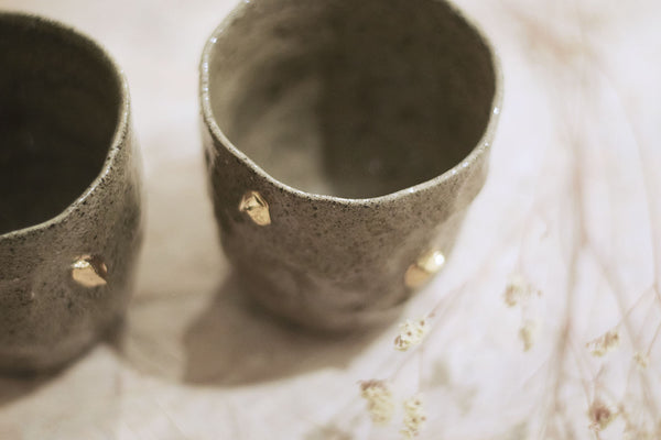 Gold nuggets tumbler