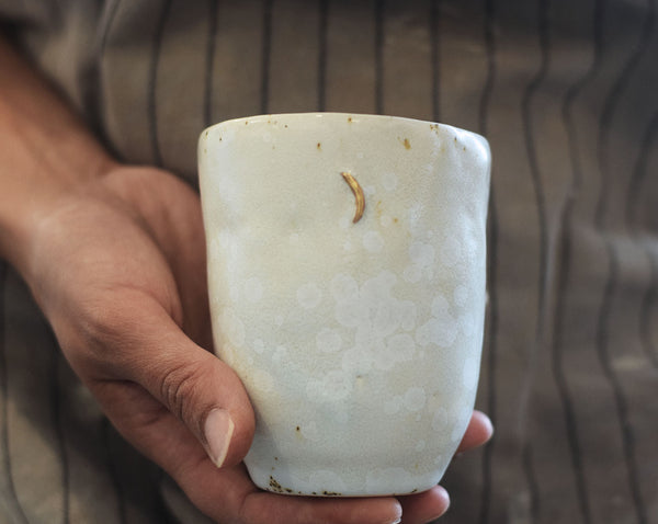 Gold moon coffee cup