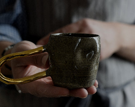 Hand-pinched Grey Espresso
