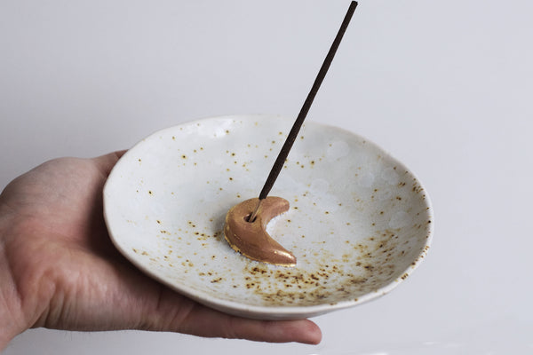 Moon incense holder