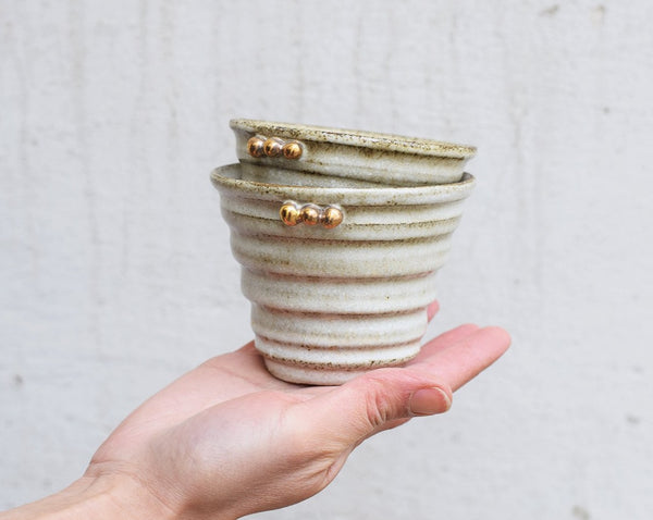 Textured espresso cup