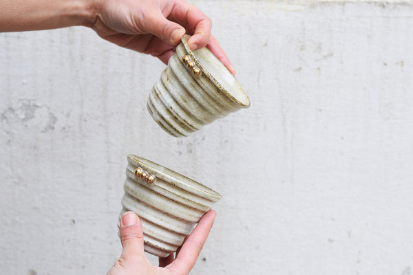 Textured espresso cup