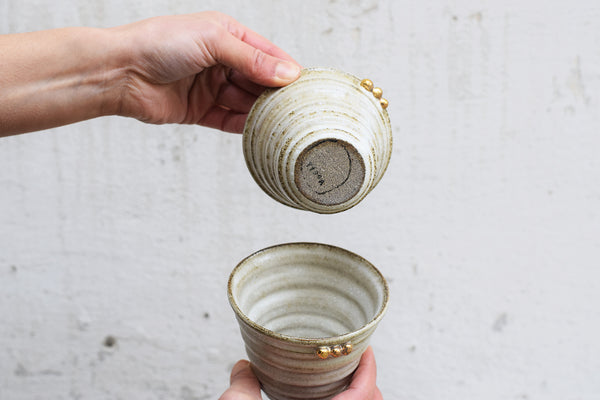 Textured espresso cup