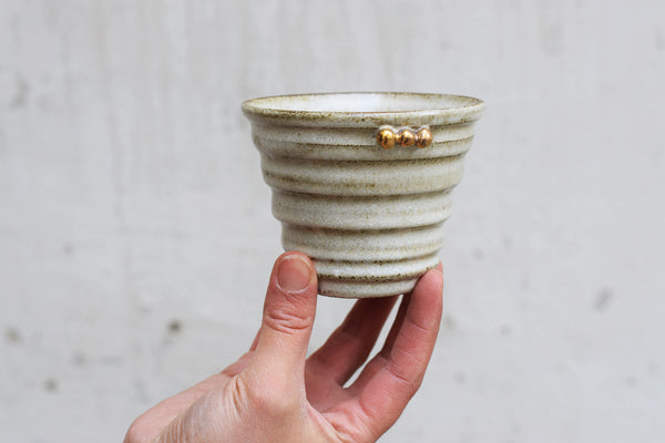 Textured espresso cup