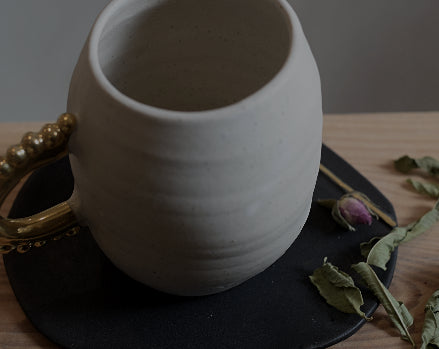 Gold Matte White Mug // SOLD OUT