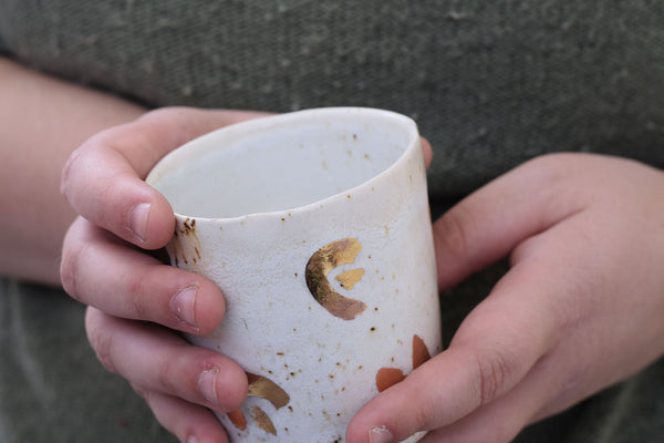 Cheetah gold cylinder cup