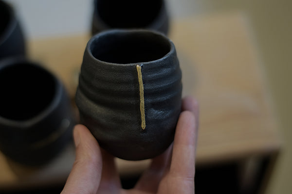 Wobbly Gold line Espresso Black #3