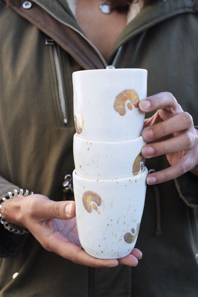 Cheetah gold coffee cup