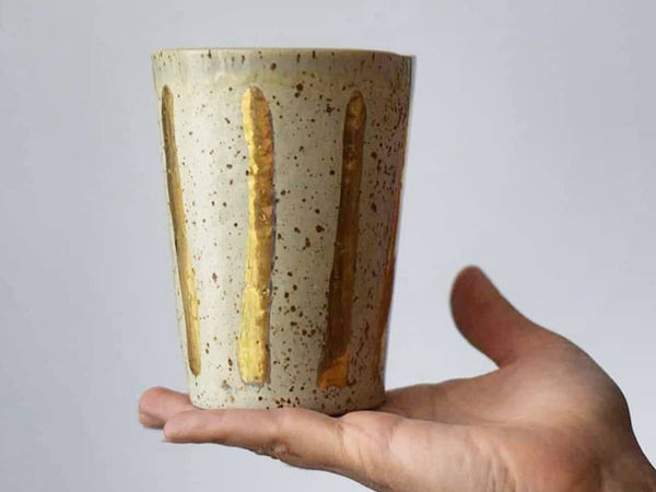 Gold lines tumbler