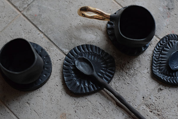 Hand-pinched Black Espresso