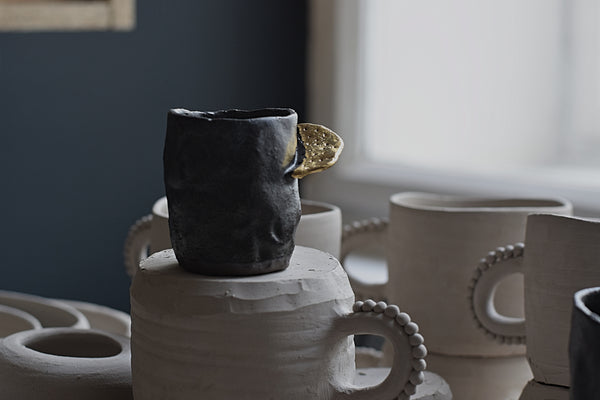 Gold wing Gray Espresso Cup // SOLD OUT