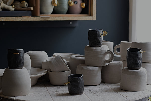 Gold line Gray Espresso Cup #1 // SOLD OUT