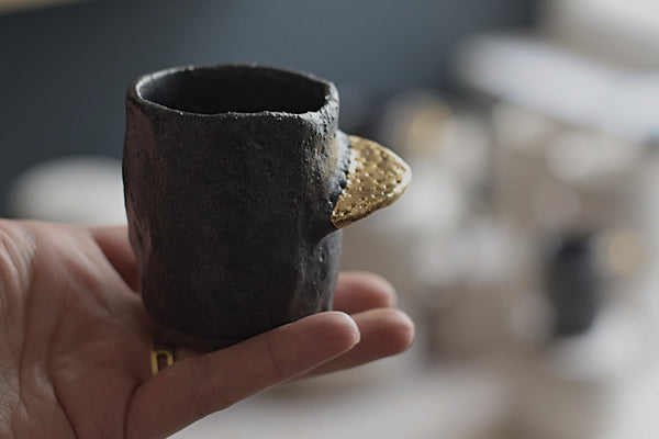 Gold wing Gray Espresso Cup // SOLD OUT