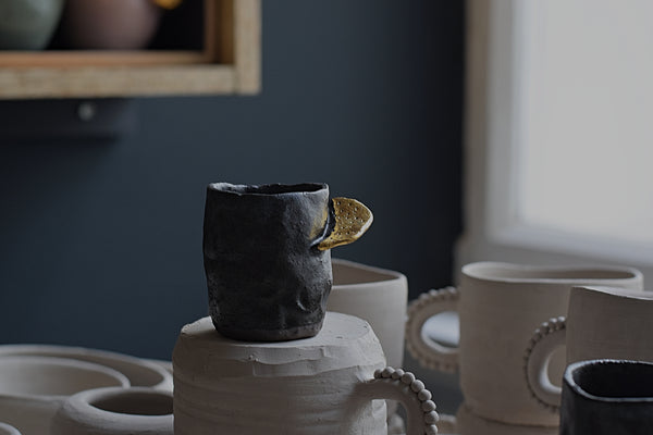 Gold wing Gray Espresso Cup // SOLD OUT