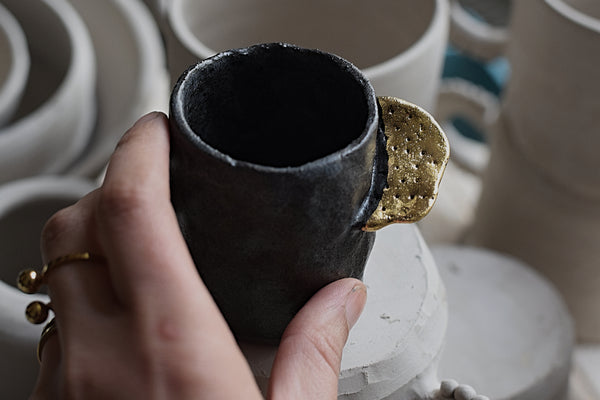 Gold wing Gray Espresso Cup // SOLD OUT