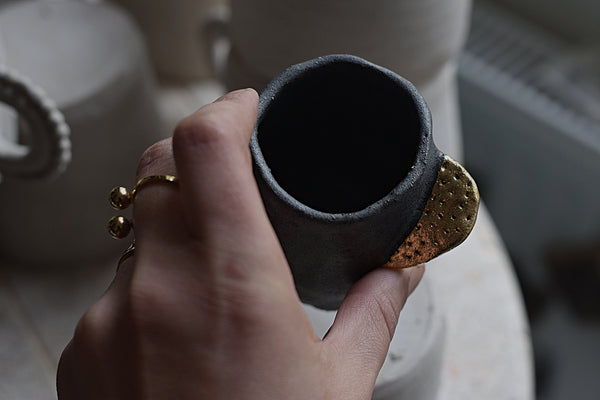 Gold wing Gray Espresso Cup // SOLD OUT
