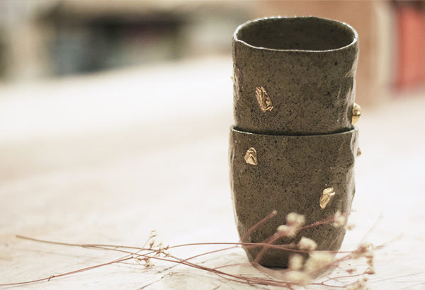 Gold nuggets tumbler