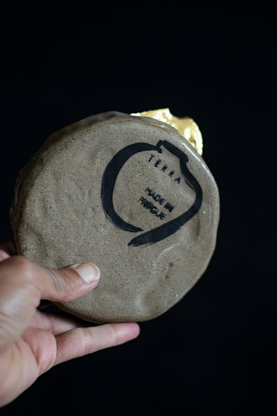 GALI // Indian summer garlic grater w/ gold leaf #2