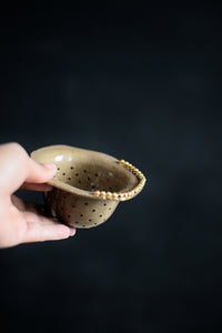 TEA // Indian summer Tea strainer w/ gold pearls #3