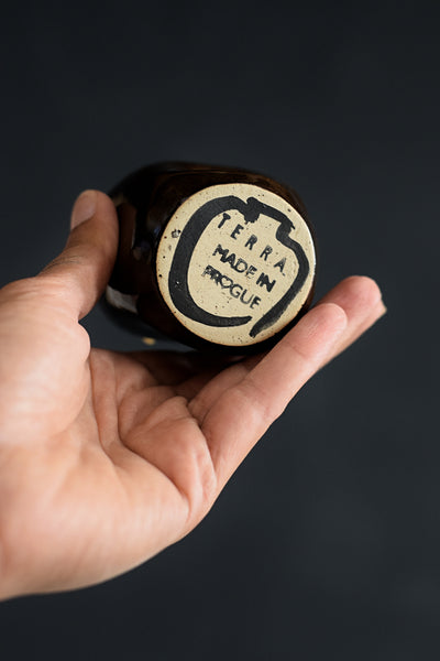 ZIGGY // Temmoku japanese brown 80ml espresso cup w/ gold pearl