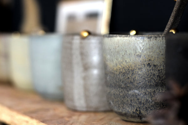 MATCHA // Washed grey Teacup w/ pépite 200ml