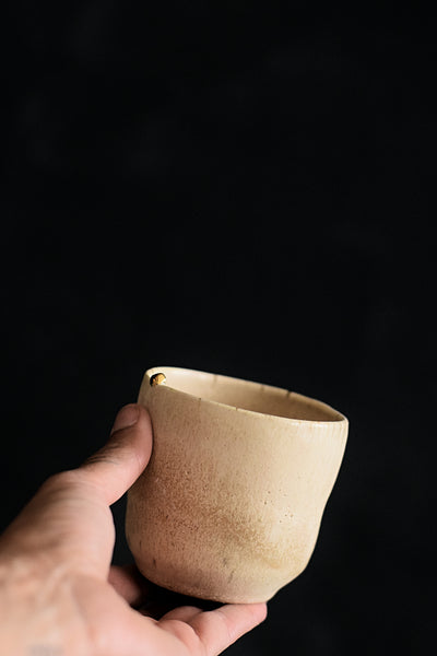 MAMATCHAS // Eggshell matt Teacup w/ pépite 200ml
