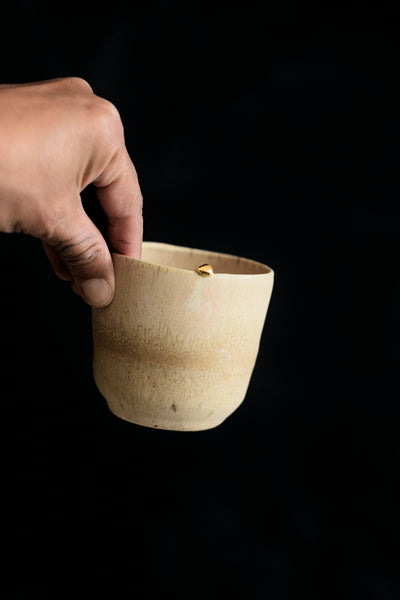 MAMATCHAS // Eggshell matt Teacup w/ pépite 200ml