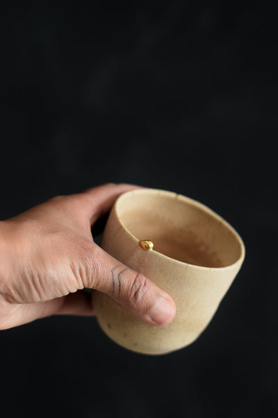 MAMATCHAS // Eggshell matt Teacup w/ pépite 200ml