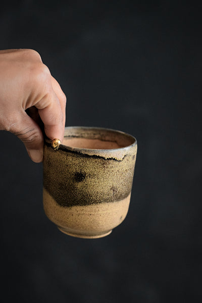 MAMATCHAS // Washed brown Teacup w/ pépite 200ml