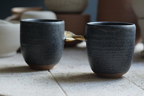 Gold Wing Matte Charcoal Cup //