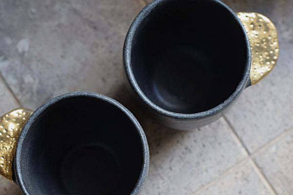 Gold Wing Matte Charcoal Cup //