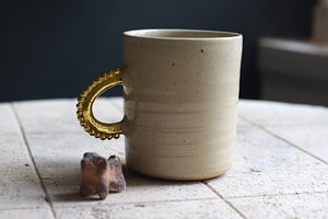 AYA Gold pearls handle // Tea cup medium