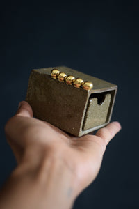 ALI // Indian summer matches box w/ gold pearls #3