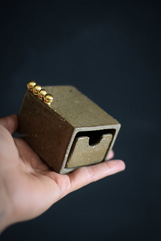 ALI // Indian summer matches box w/ gold pearls #1