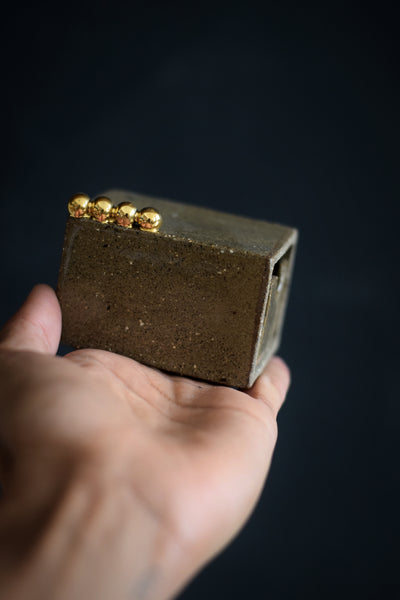 ALI // Indian summer matches box w/ gold pearls #1