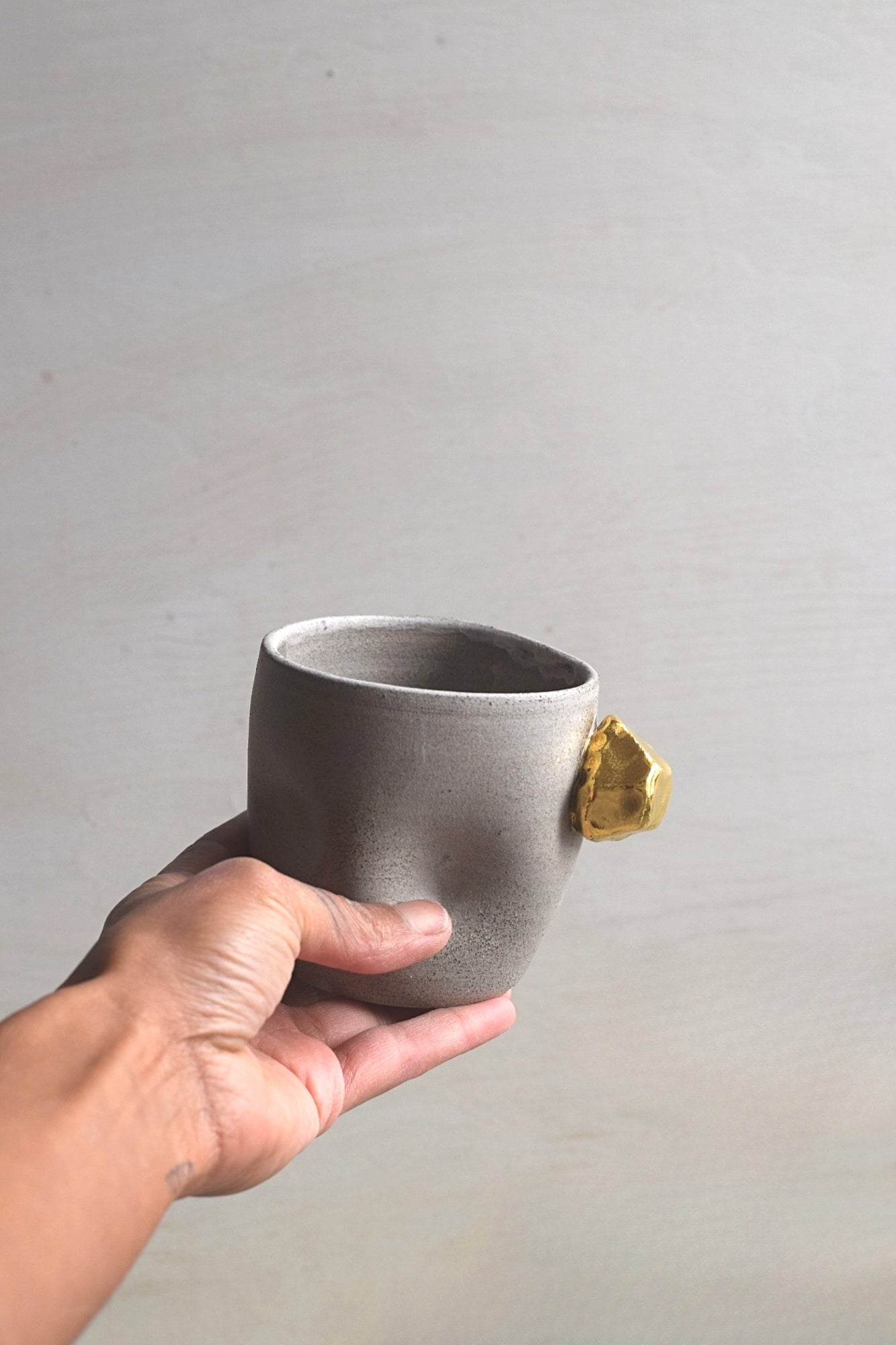 BAO // Gold rock coffee cup