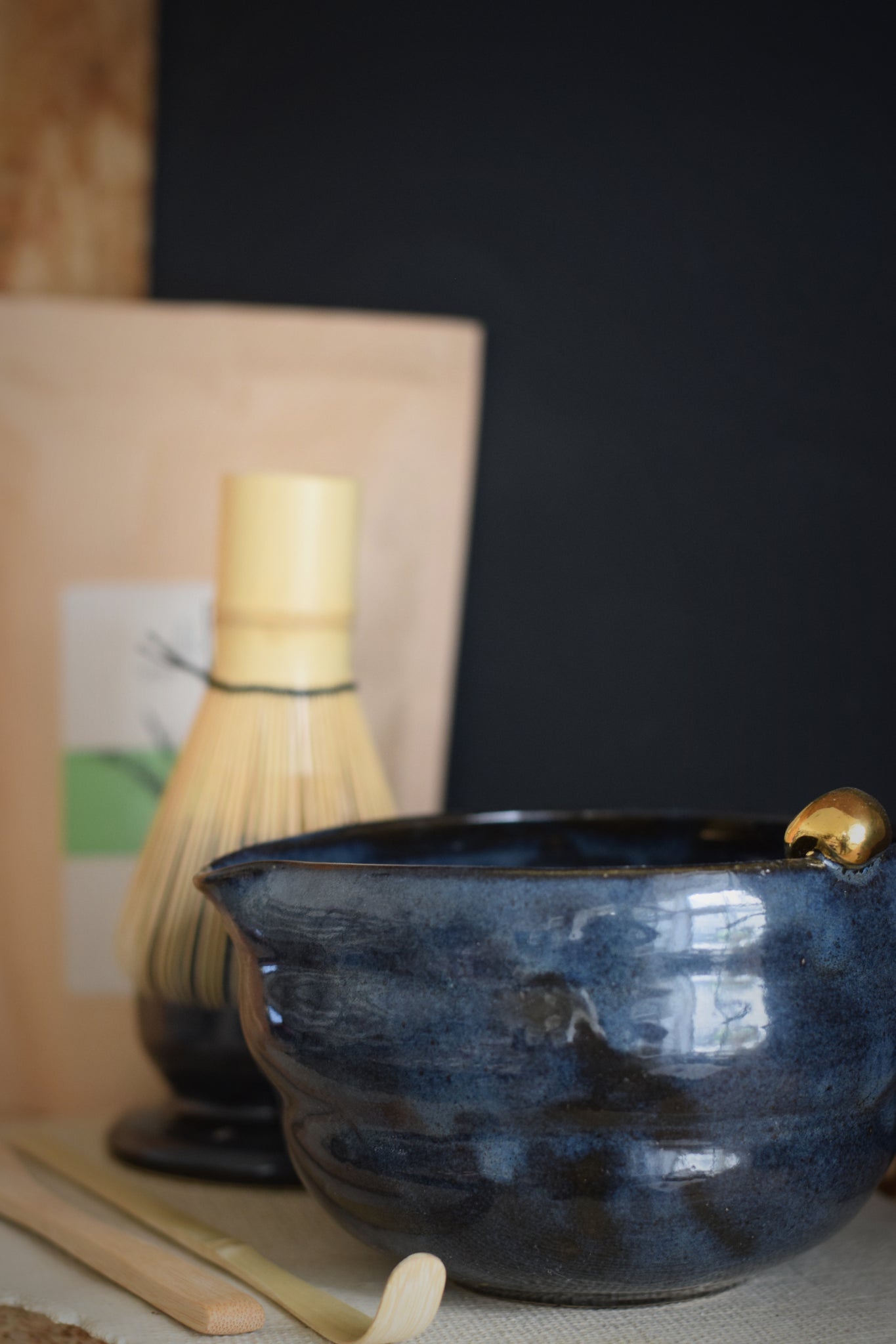 SIA // Midnight blue Matcha set w/ Chasen & Chawan