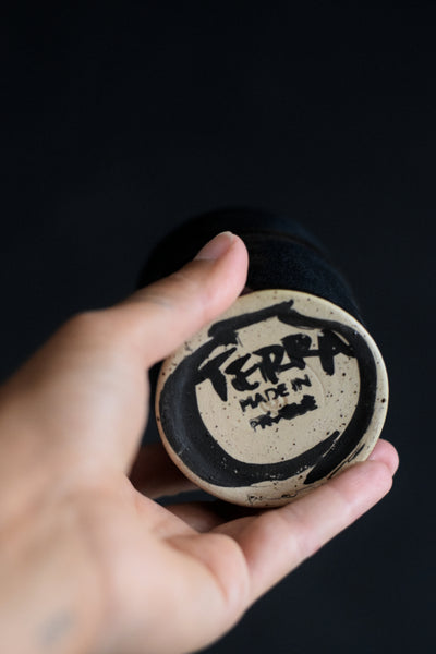 TAK // Midnight blue 200ml coffee cup w/ gold pearl