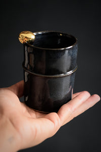 TAK // Midnight blue 200ml coffee cup w/ gold pearl