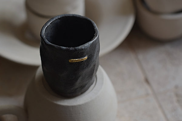 Gold line Gray Espresso Cup #1 // SOLD OUT